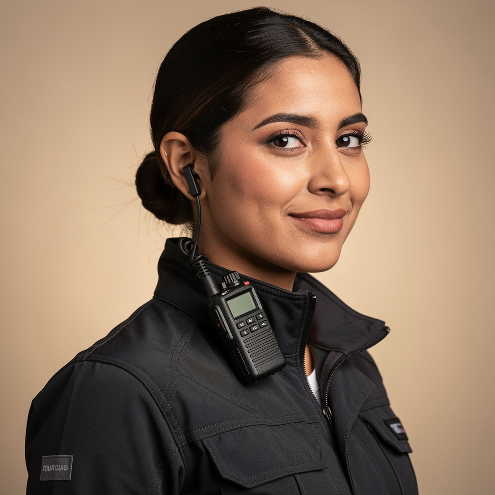 Studio portrait of a Latina woman stage manager